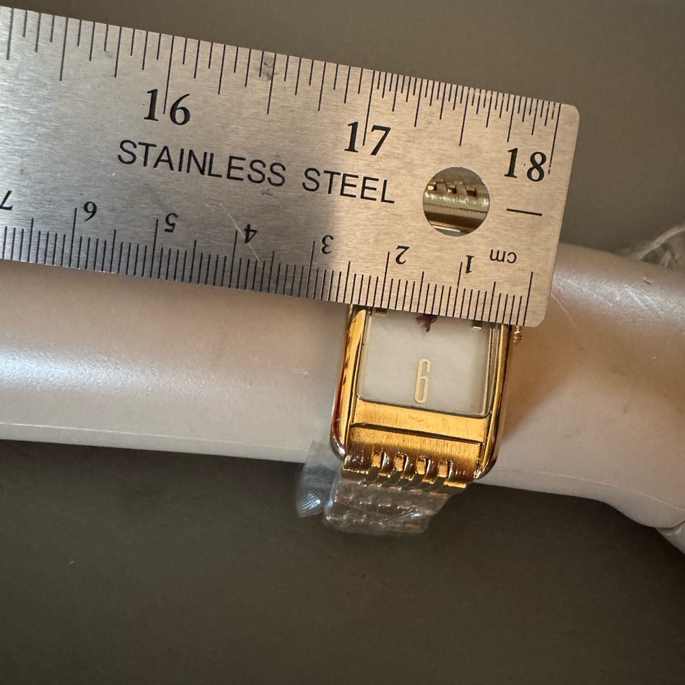 Ted Baker Yellow Gold MOP Tank Watch - Picture 3 of 9